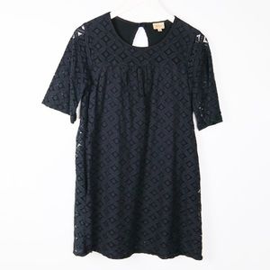 Ella Moss Eyelet Black Dress, M