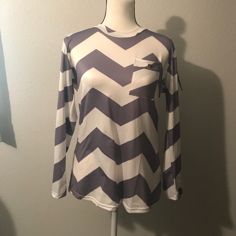 Silky soft long sleeve striped shirt