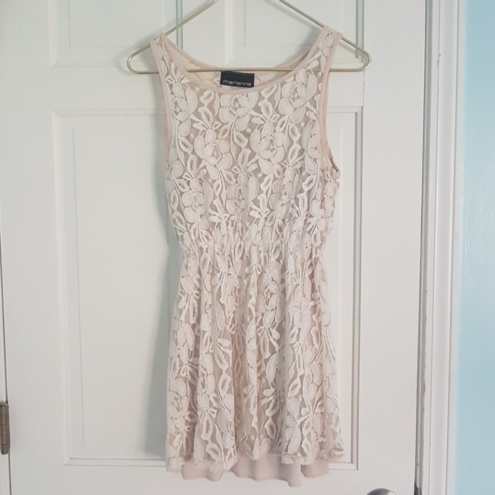 Cream Lace Dress