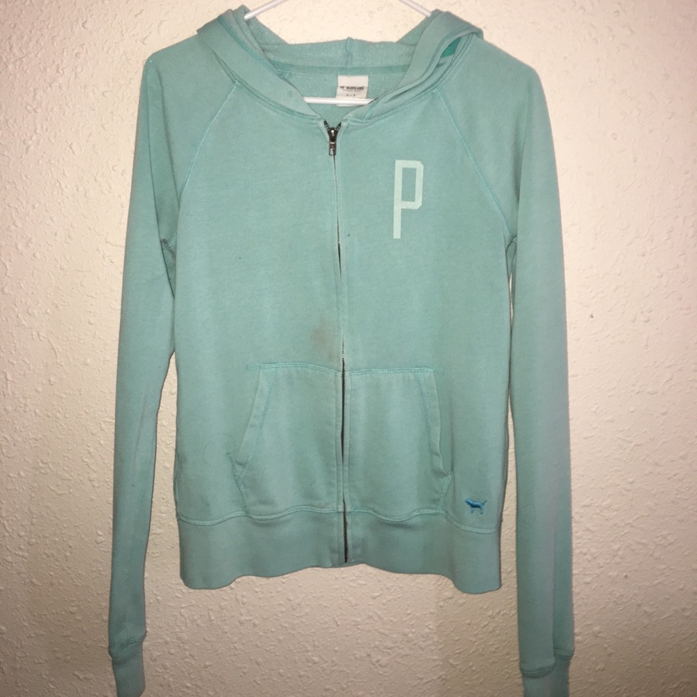 Victoria's Secret PINK turquoise hoodie