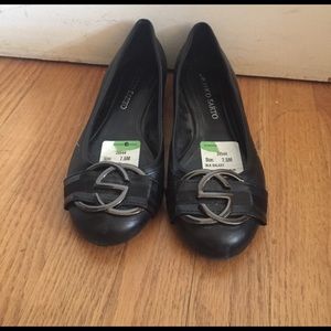 Franco Sarto Black Flats