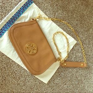 Tory Burch Amanda Royal Tan Cross Body bag