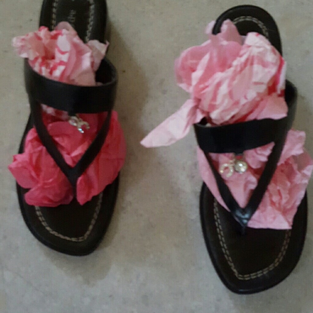 Brazilian Black Leather Sandals