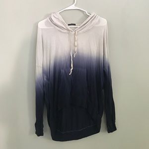 Dip-dye pullover hoodie