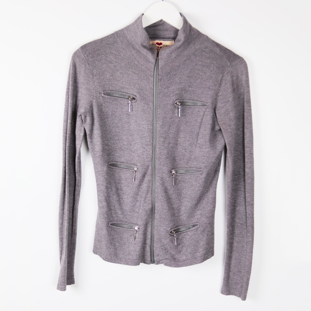 Love Token Zip Up Jacket, XS