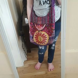 Grateful Dead upcycled cross body bag