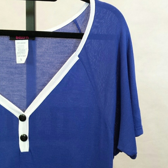 *NEW LISTING* Blush Short Sleeve Raglan Top NWOT - Picture 4 of 7