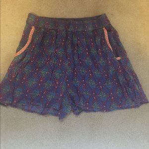 High waisted Printed shorts