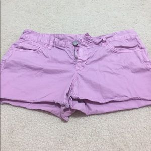 Purple Jean Shorts