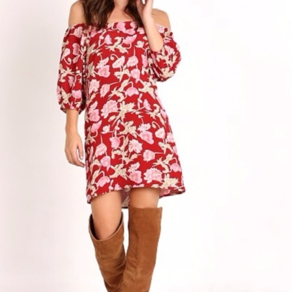 Flynn Skye Dresses & Skirts - Flynn Skye Off Shoulder Mini Dress Hampton