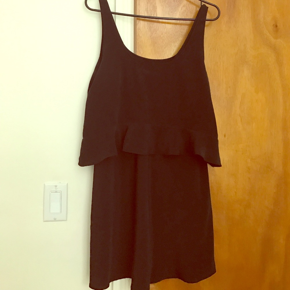 Zara 2 layer black dress size M