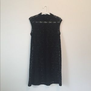 Black lace dress