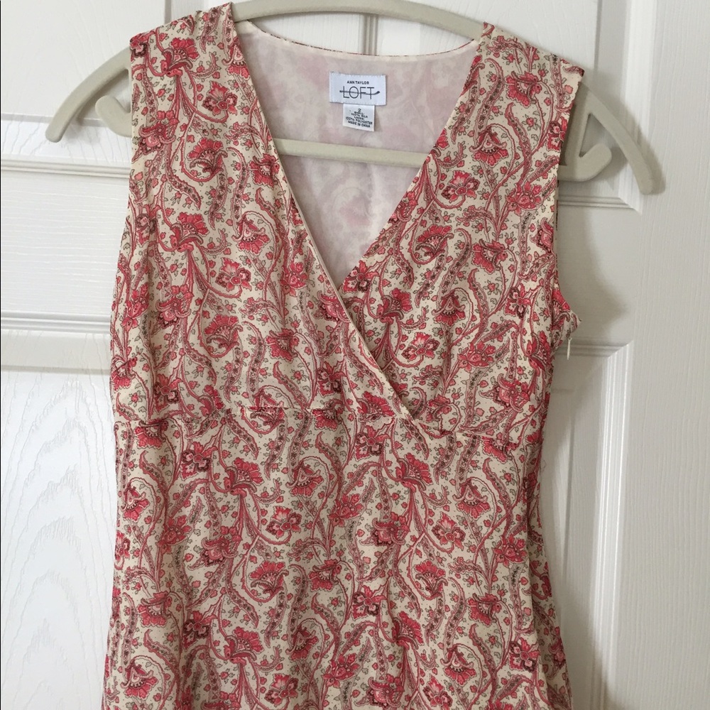 Sleeveless floral top by Ann Taylor Loft, size 2