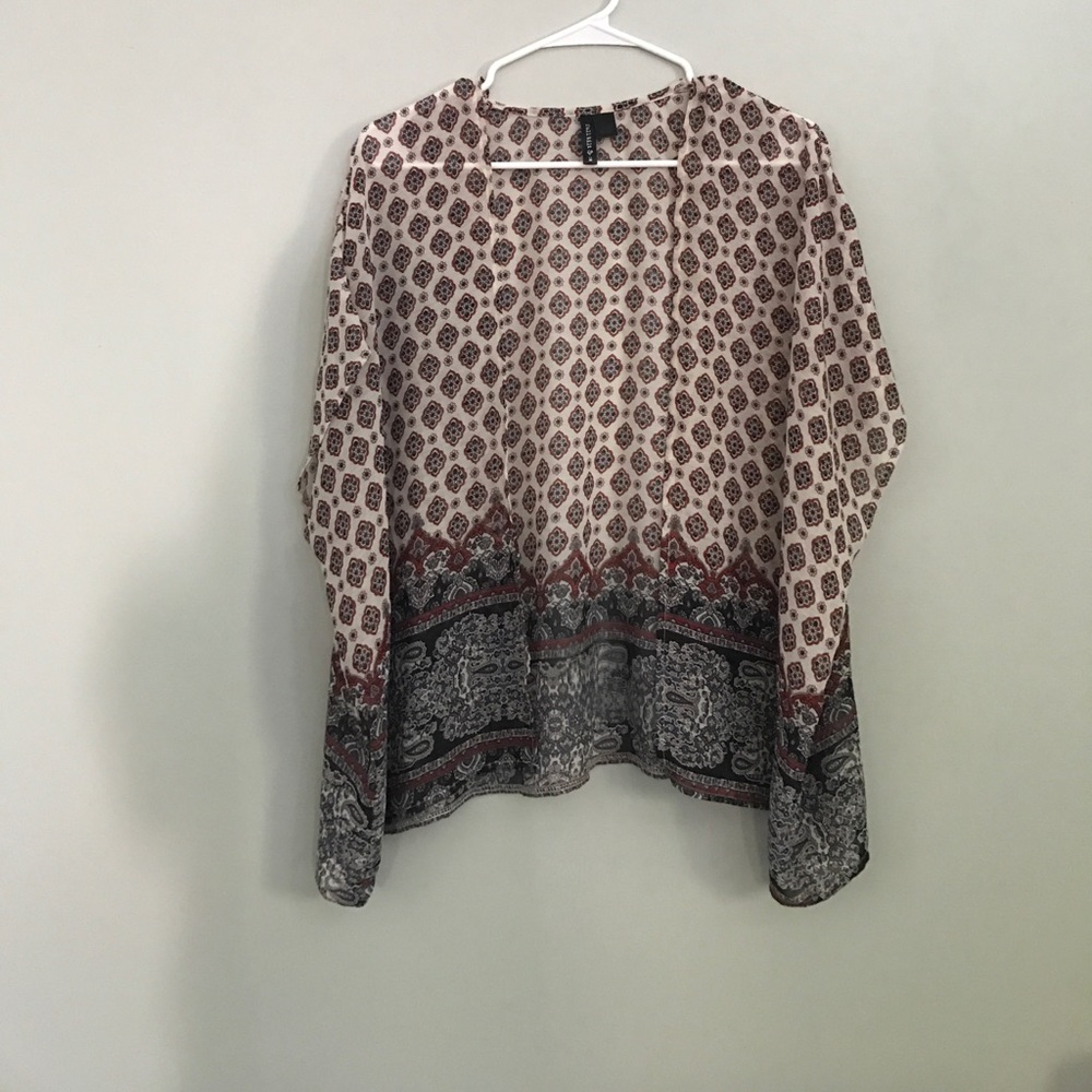 Patterned kimono