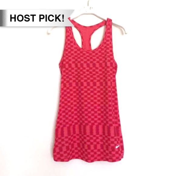 Nike Tops - *HP!* Nike dri-fit red coral patterned racerback S