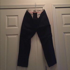 Navy Blue JCrew cropped chinos.