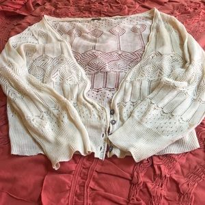 Free people ivory delicate shrug. Darling💕