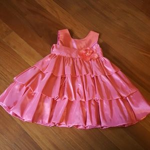 SUGAR PLUM PINK TIERED PARTY DRESS TODDLER 3T