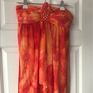 Orange Tye Dye dress