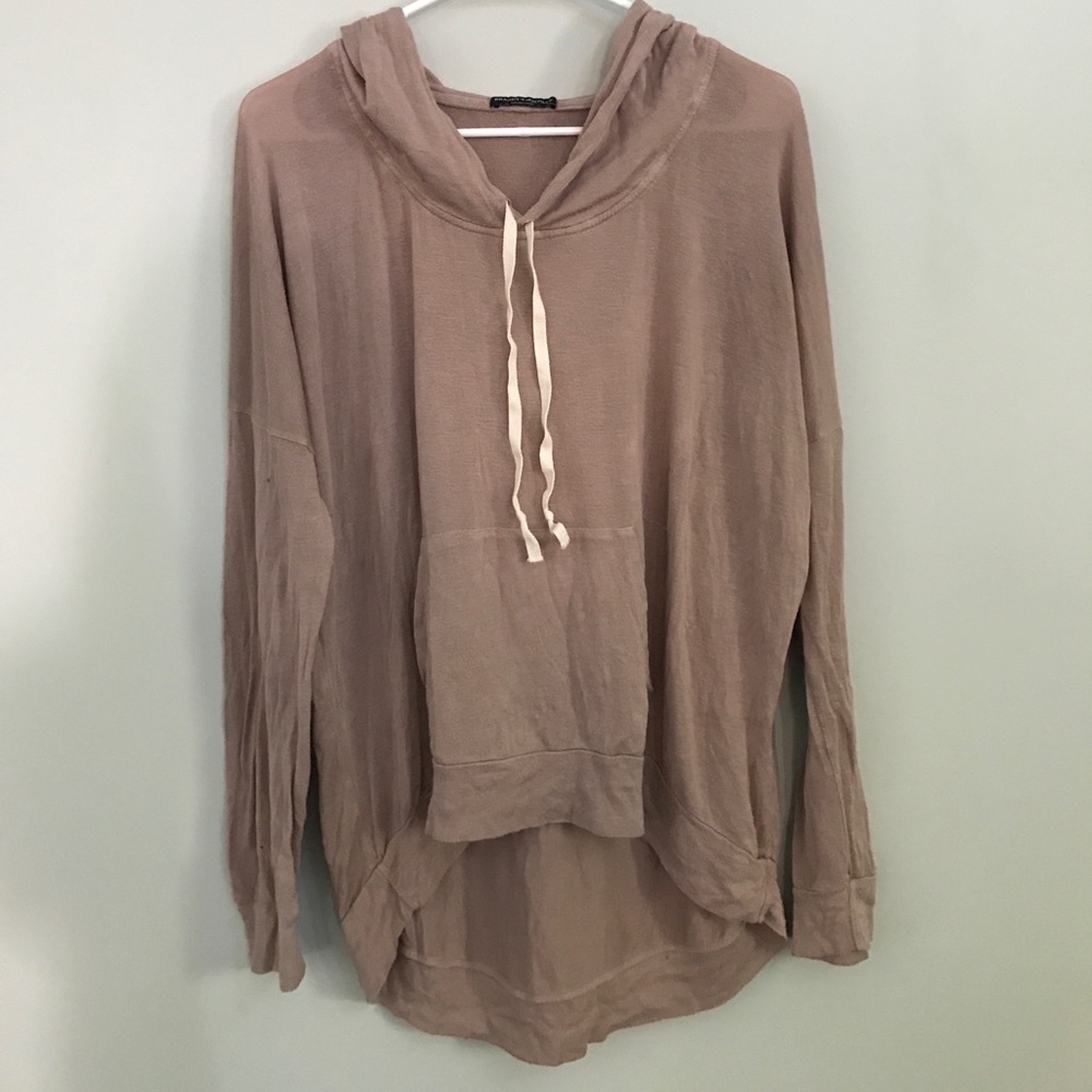 Tan light weight hoodie