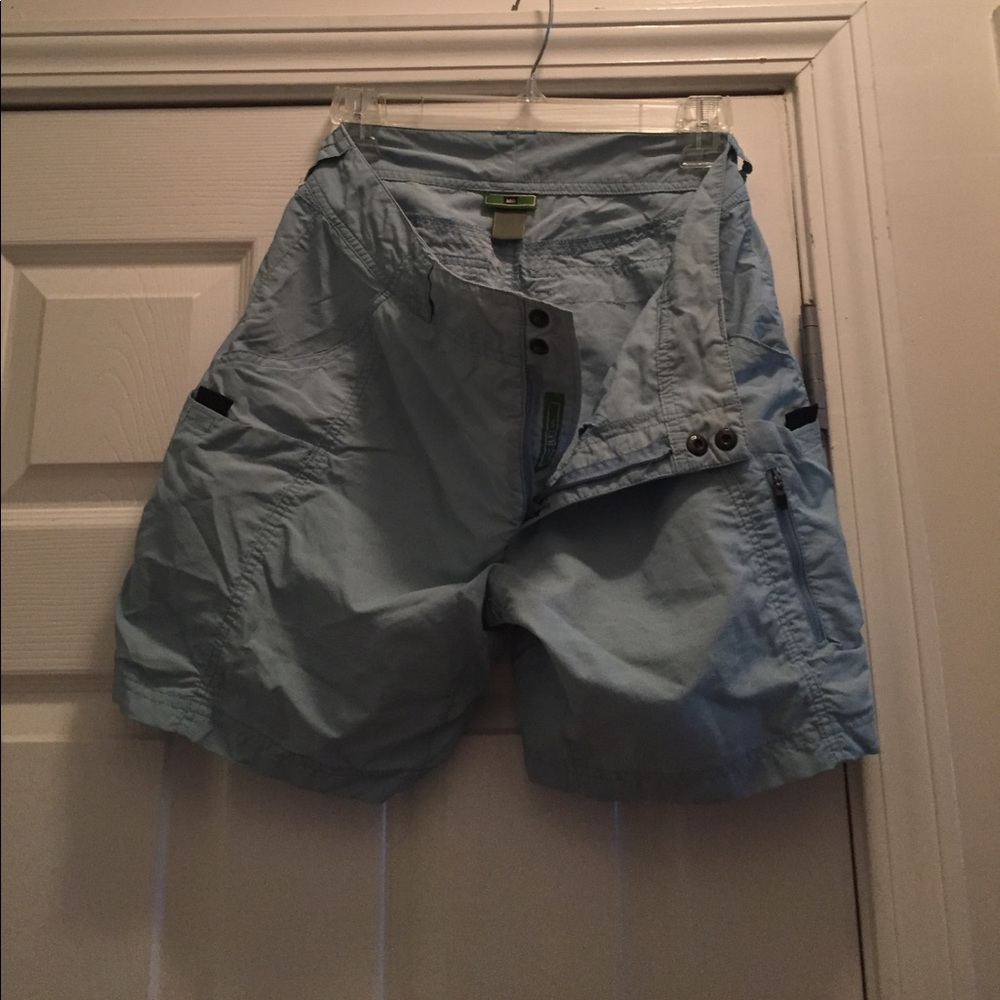 REI quick dry light and comfy shorts.