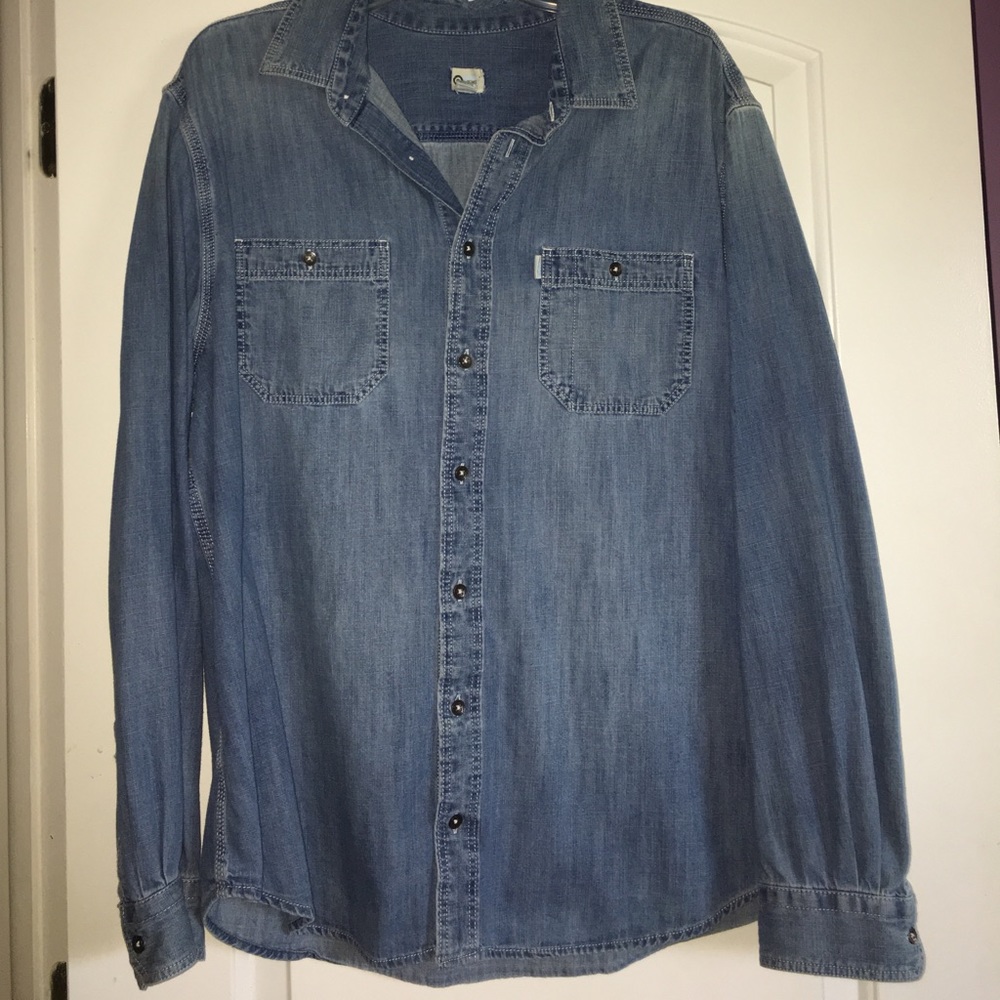 Jean button up (: