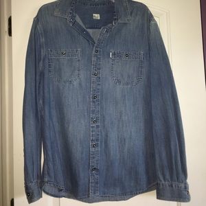 Jean button up (: