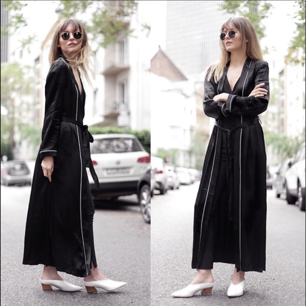 Zara white leather pointed toe mules heels