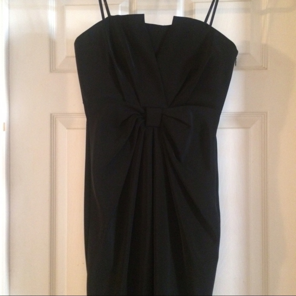 Black Strapless Gown