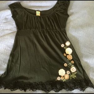 Cute babydoll with lace hem