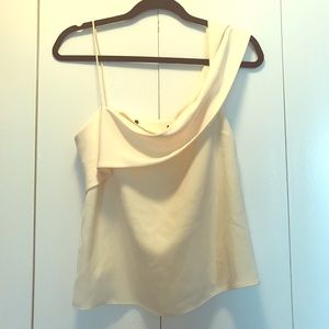 ZARA Asymmetric Shoulder Drape Tank