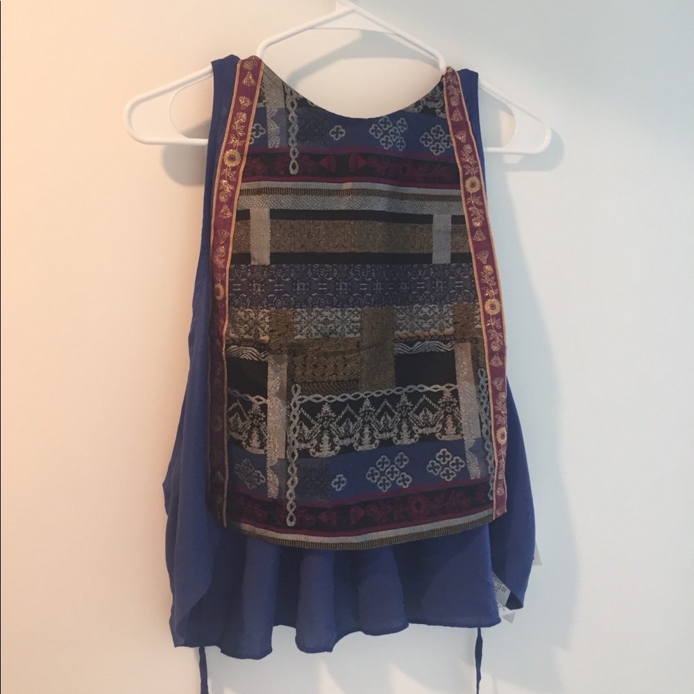 Jaquard Azul Blue tank top