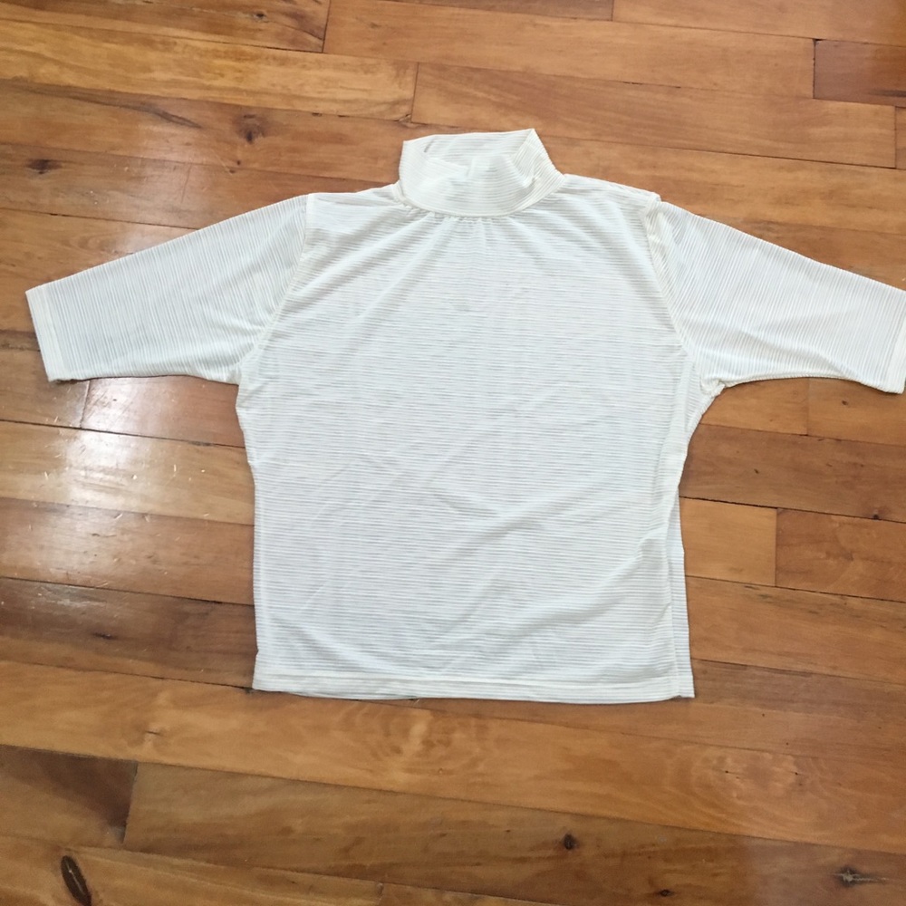 Sheer, striped shirt