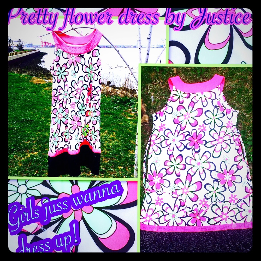 PRETTY FLOWER DRESS by Justice!