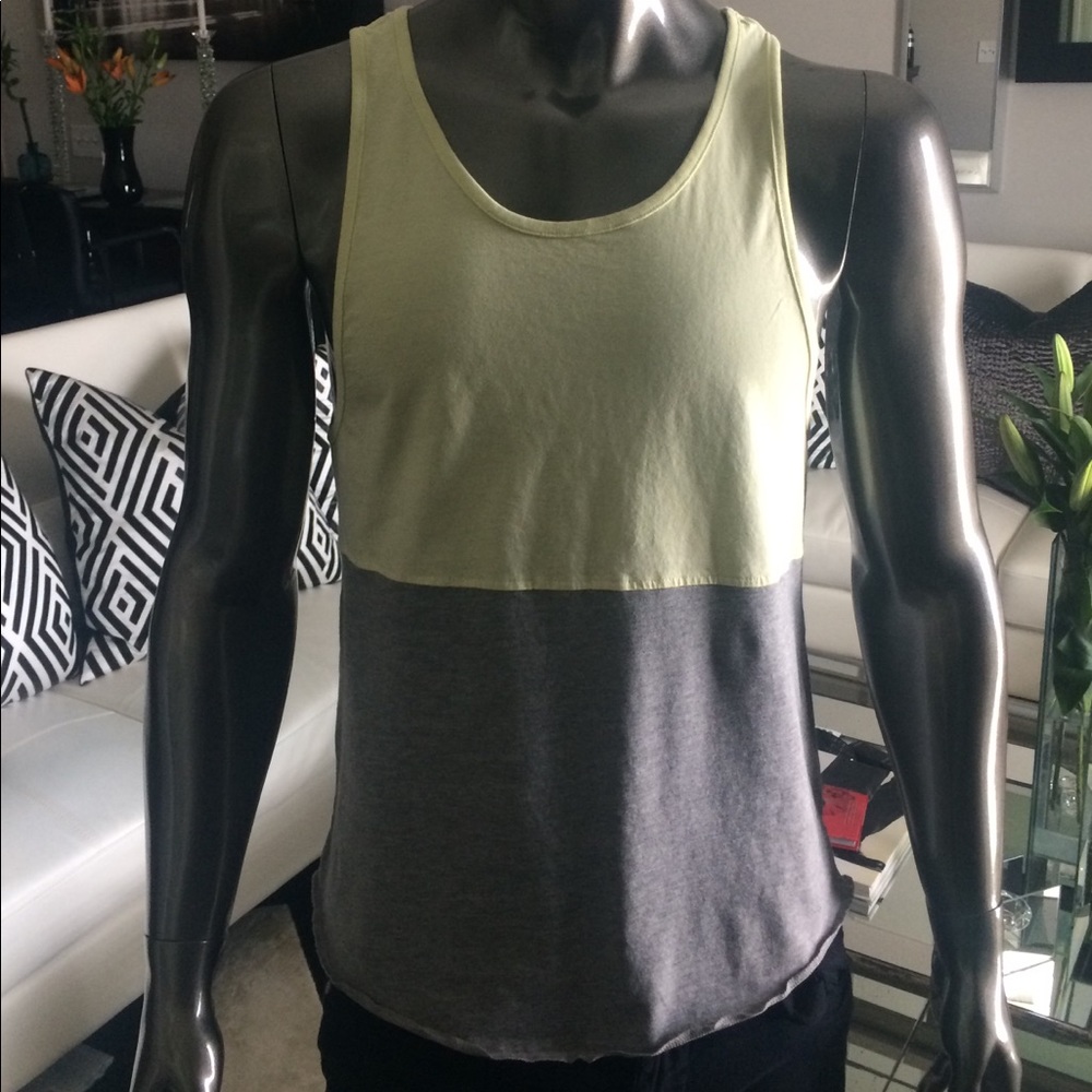 21MEN -Two tone sleeveless tank