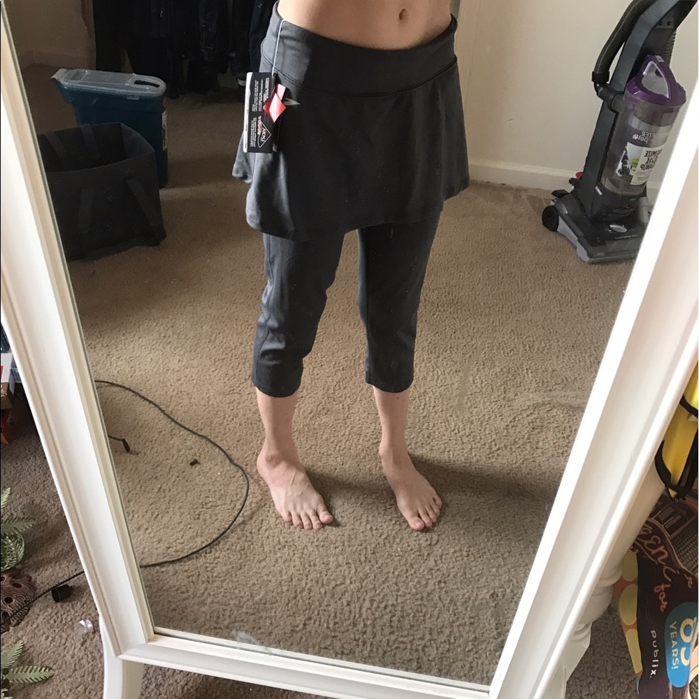 Athletic skirt/capri combo