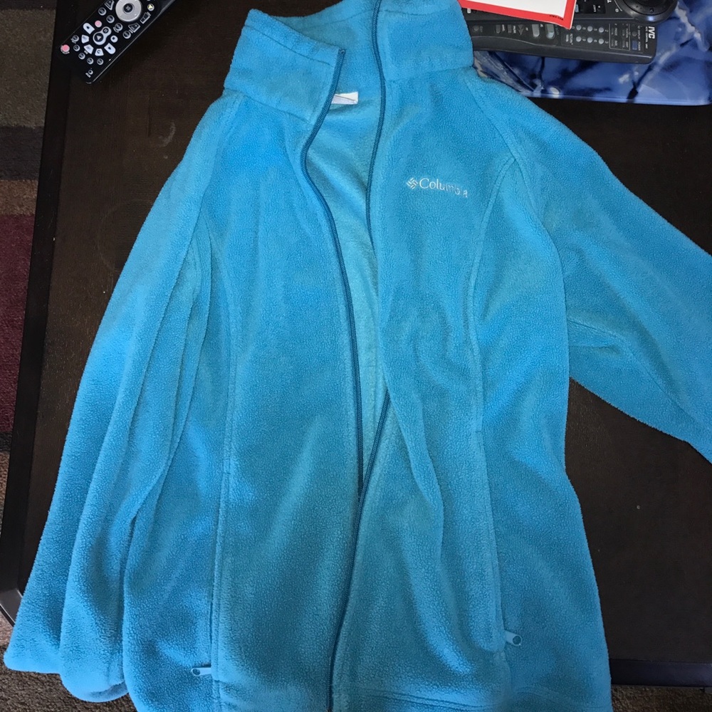 Blue Columbia Zip Up Fleece