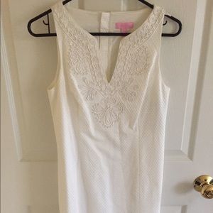 Lilly Pulitzer plain white dress