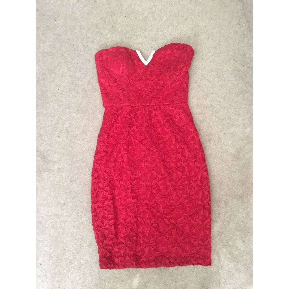 Red formal dress