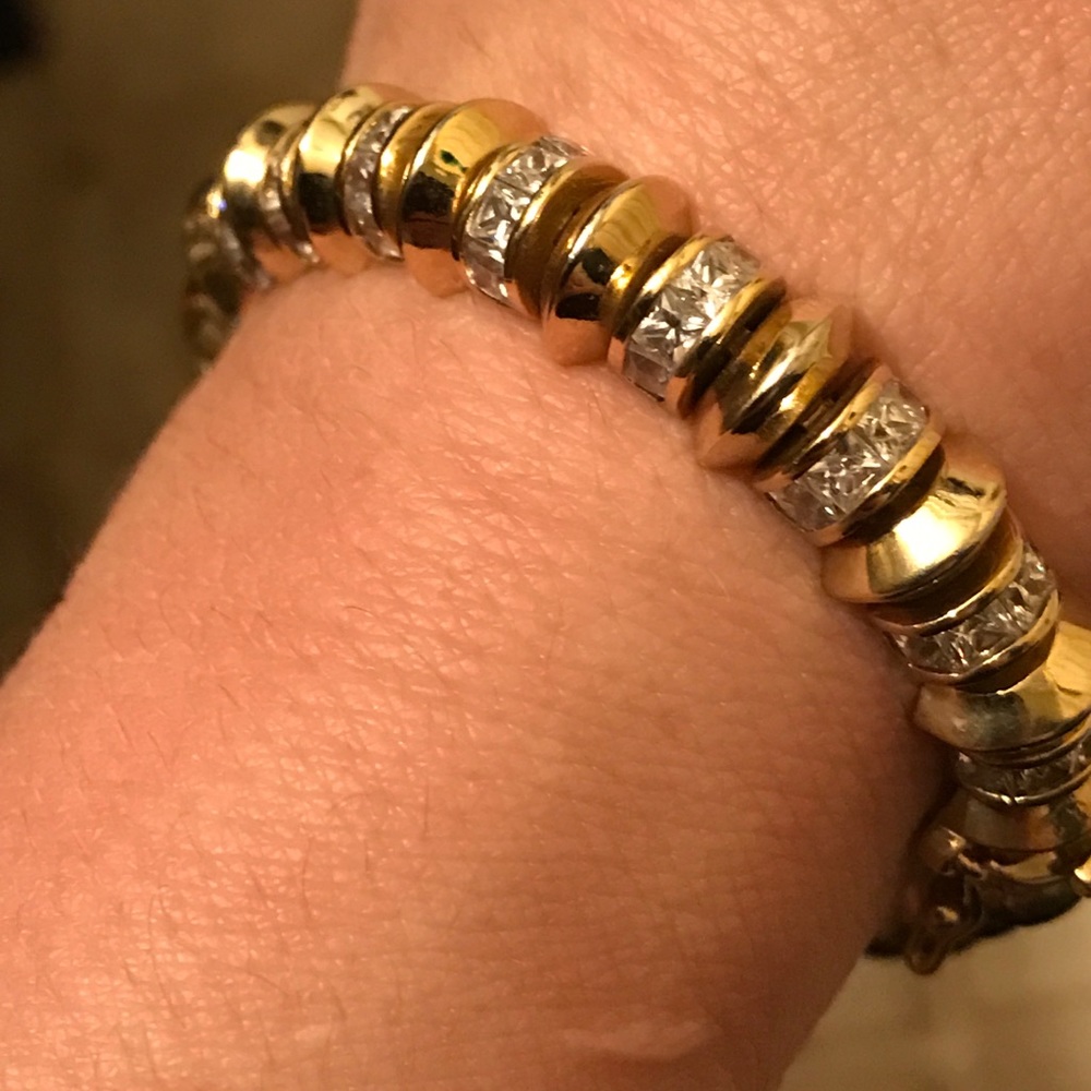 24 KGL CZ Bracelet. Lifetime guarantee