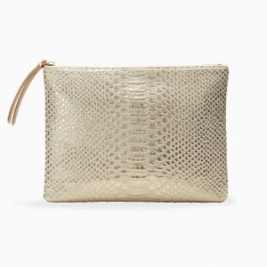 Stella & Dot Gold Clutch