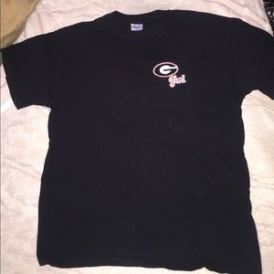 UGA Girlie Girls Black Georgia Girl T-Shirt