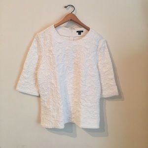 White Long Sleeve Top.