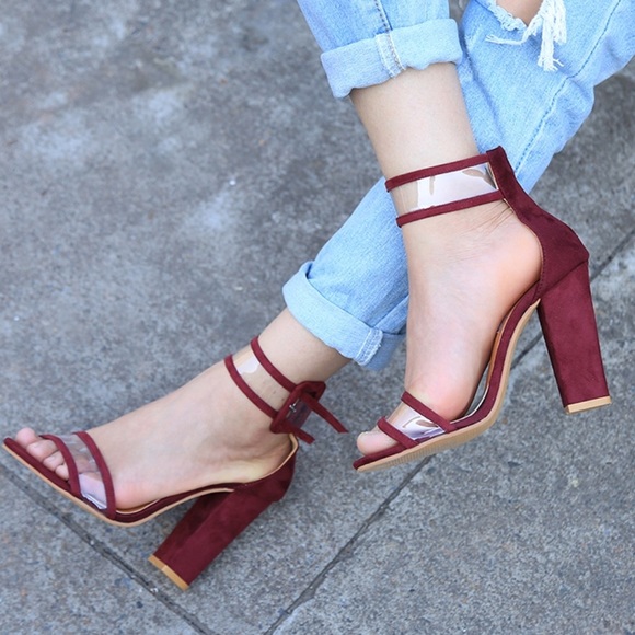 DENIM Staple Bucket Block Heel - Picture 7 of 8