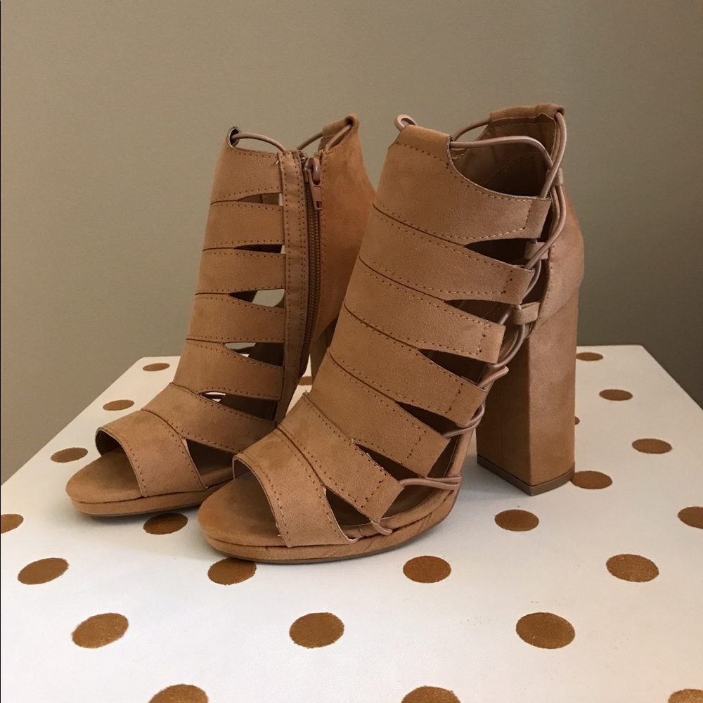 Suede heels