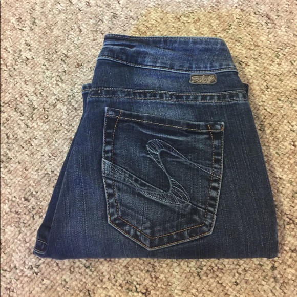 Jeans Silver Crop 28x25.5. 0020 - Picture 1 of 5