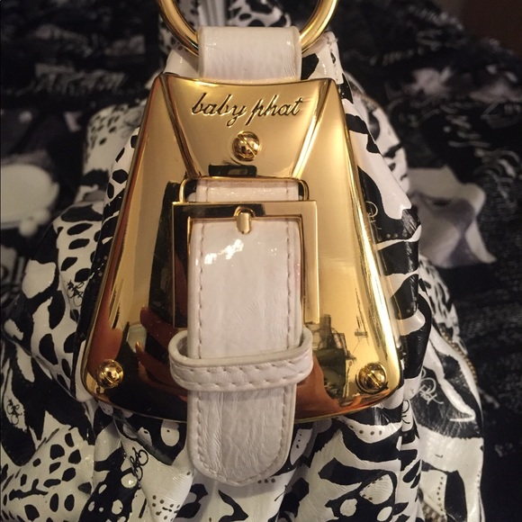 Black/White Print Handbag - Picture 5 of 5