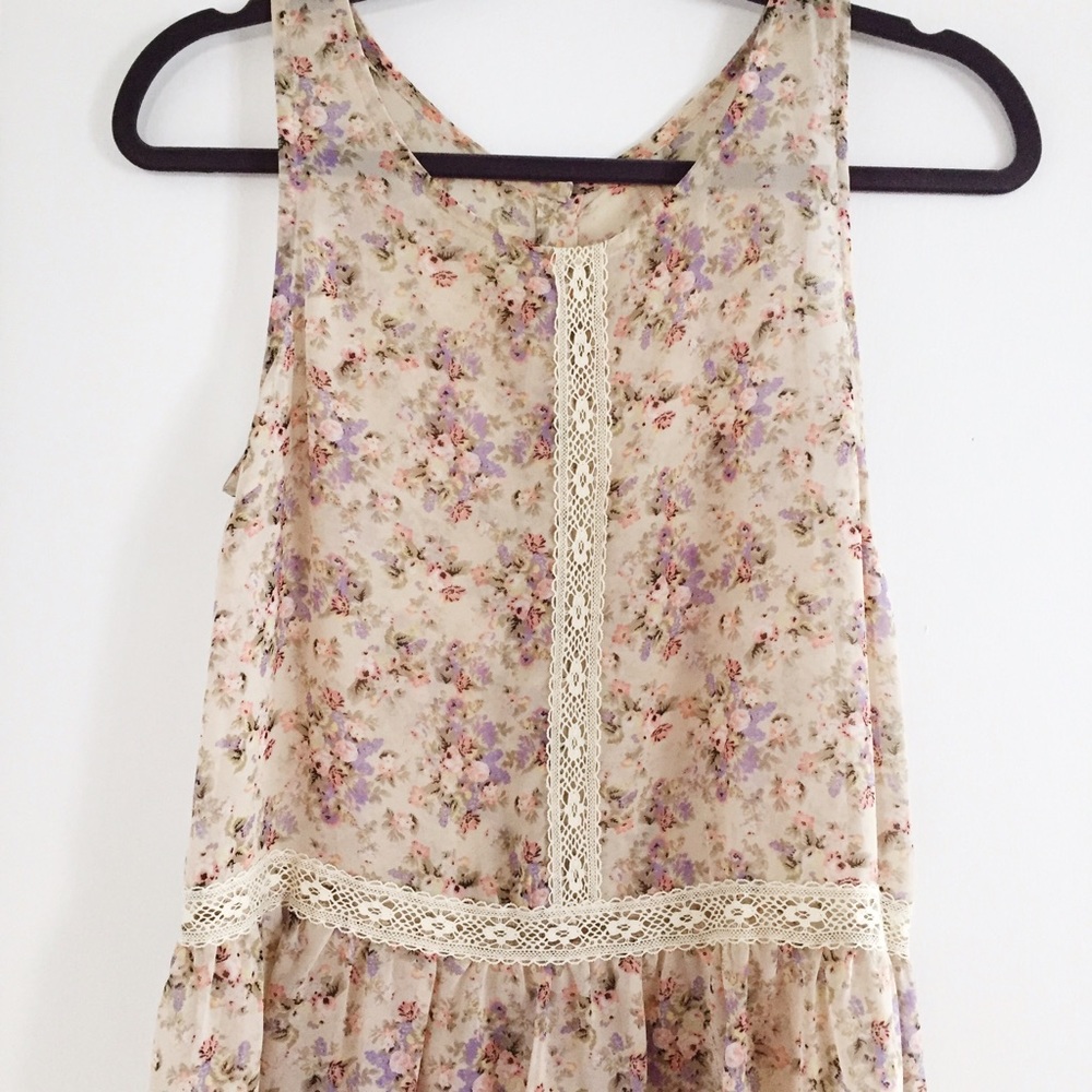 Anthropologie Floral Tank - Picture 2 of 4