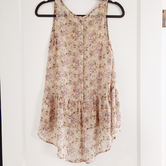 Anthropologie Floral Tank - Picture 3 of 4