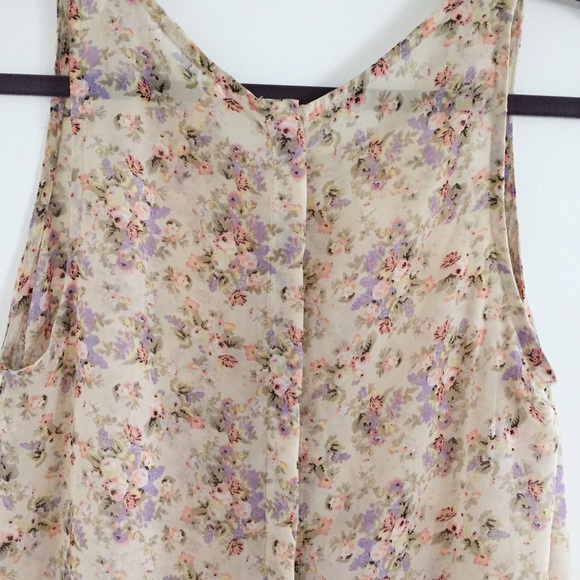 Anthropologie Floral Tank - Picture 4 of 4